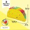 3 Pack Mini Mexico Taco Pinatas for Cinco de Mayo Party, Fiestas Mexican Celebrate Party Decoration, 6 x 2 x 3.5 inches
